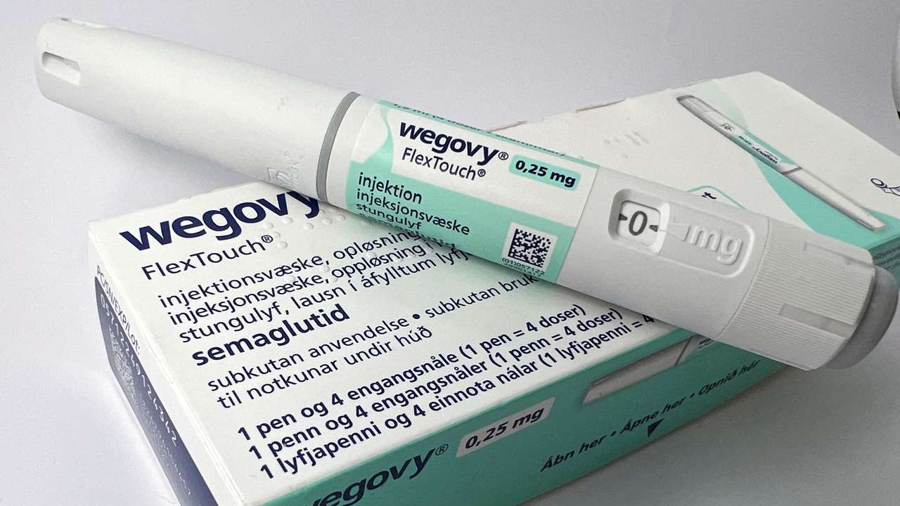 FILE PHOTO: A injection pen of Novo Nordisk's weight-loss drug Wegovy is shown in this photo illustration in Oslo