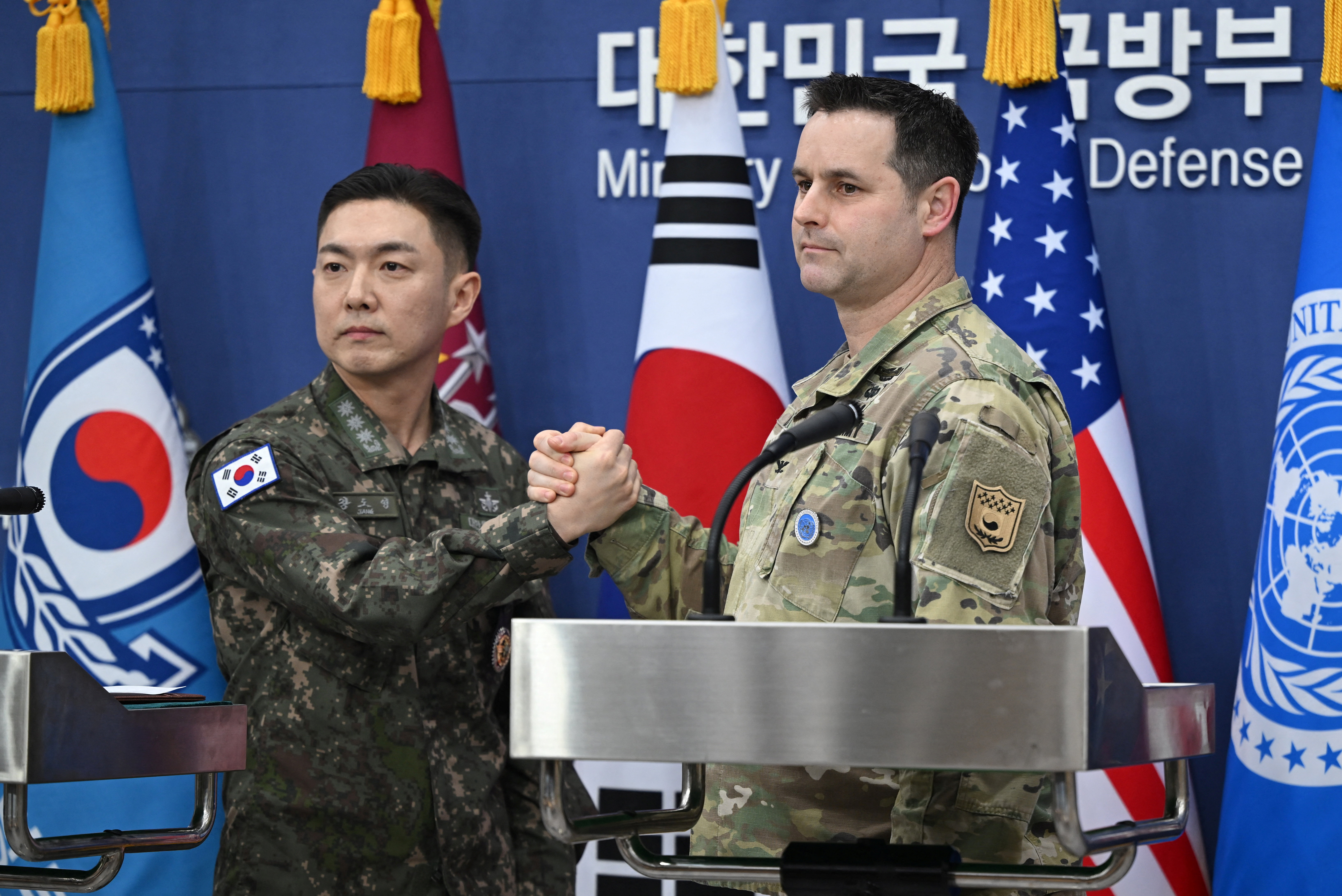 South Korea and U.S. military holds briefing on joint military exercise