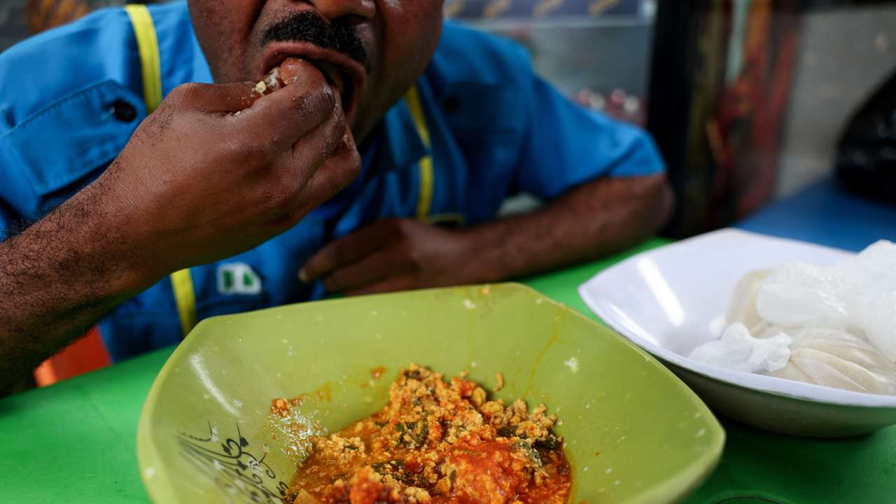 A Nigerian meal of egusi