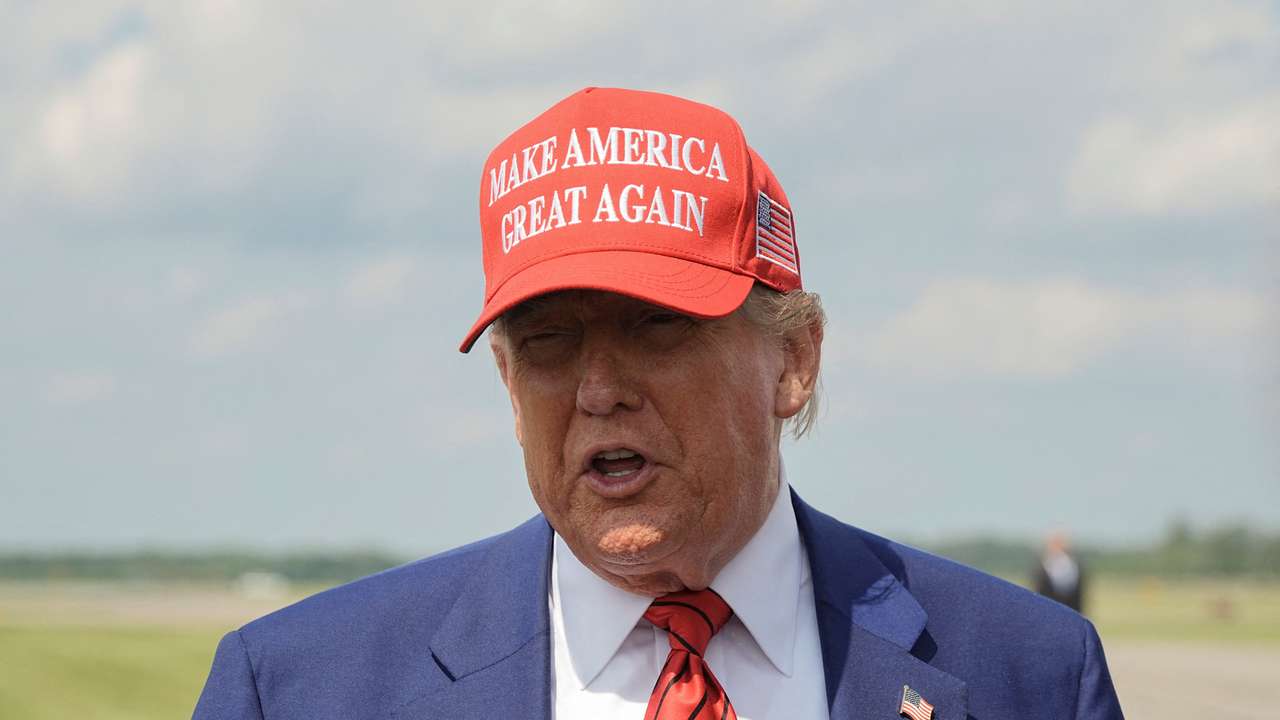 FILE PHOTO: U.S. President Donald Trump visits New Jersey