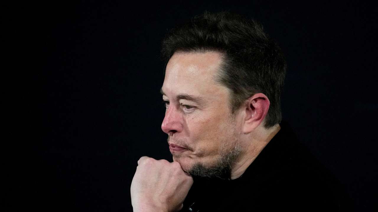 FILE PHOTO: British Prime Minister Rishi Sunak attends an in-conversation event with Tesla and SpaceX's CEO Elon Musk in London