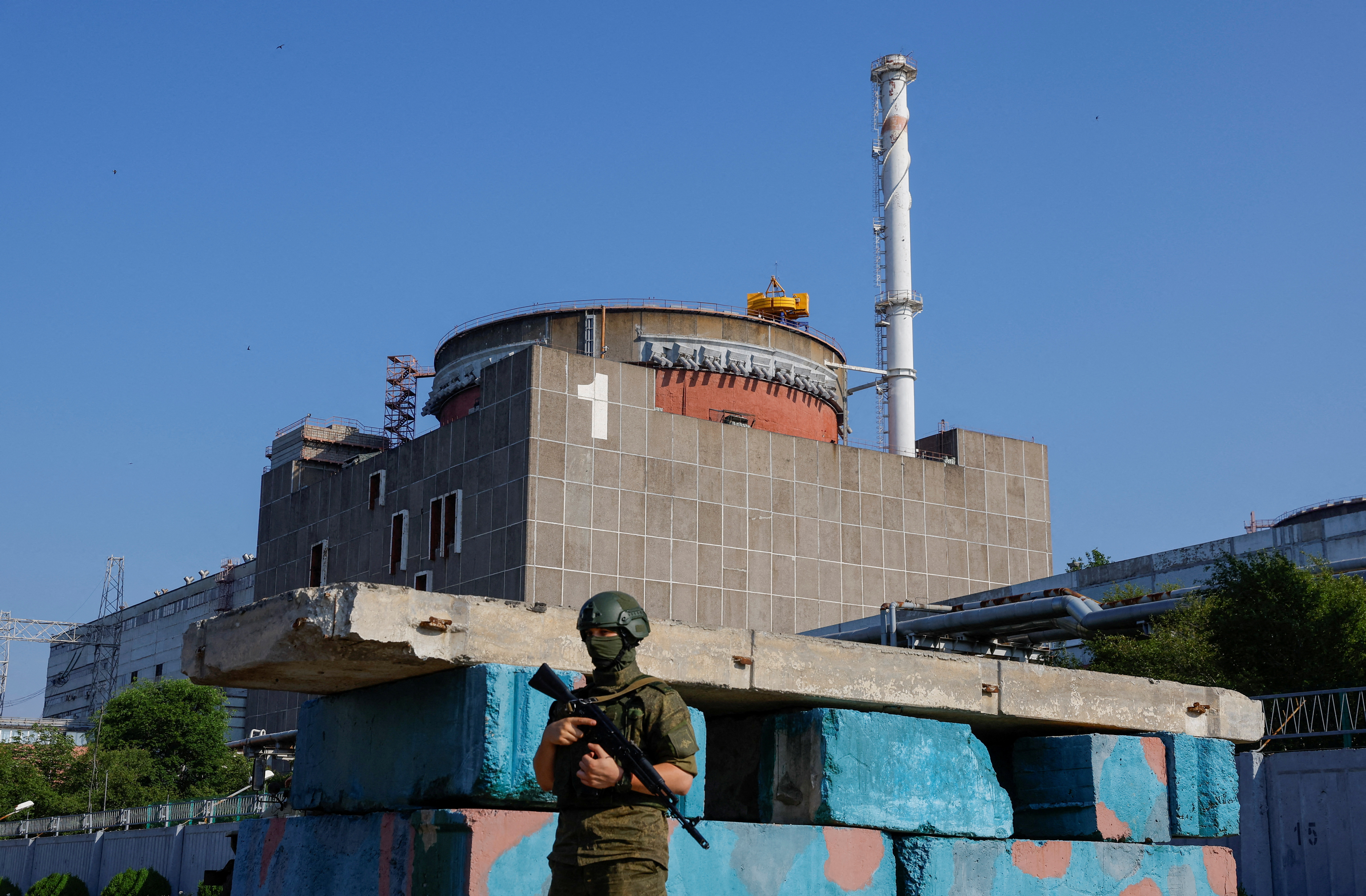 FILE PHOTO: IAEA expert mission visits Zaporizhzhia Nuclear Power Plant