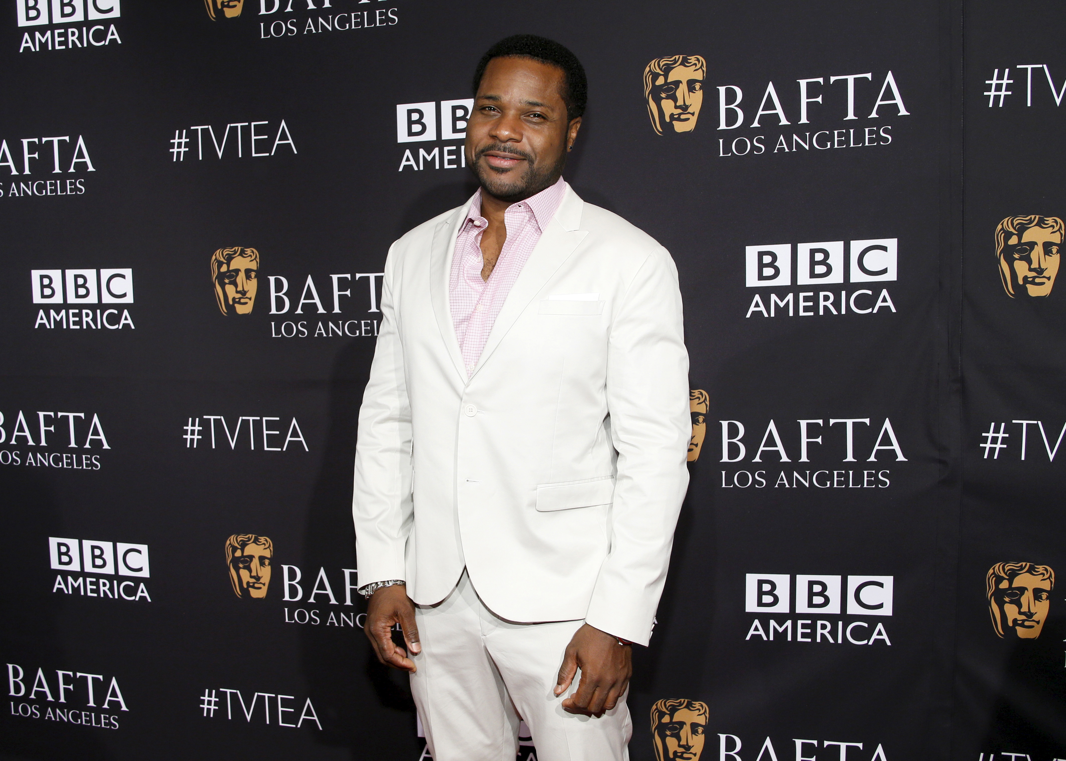 Actor and recording artist Malcolm-Jamal Warner poses at the BAFTA Los Angeles TV Tea in Los Angeles, California