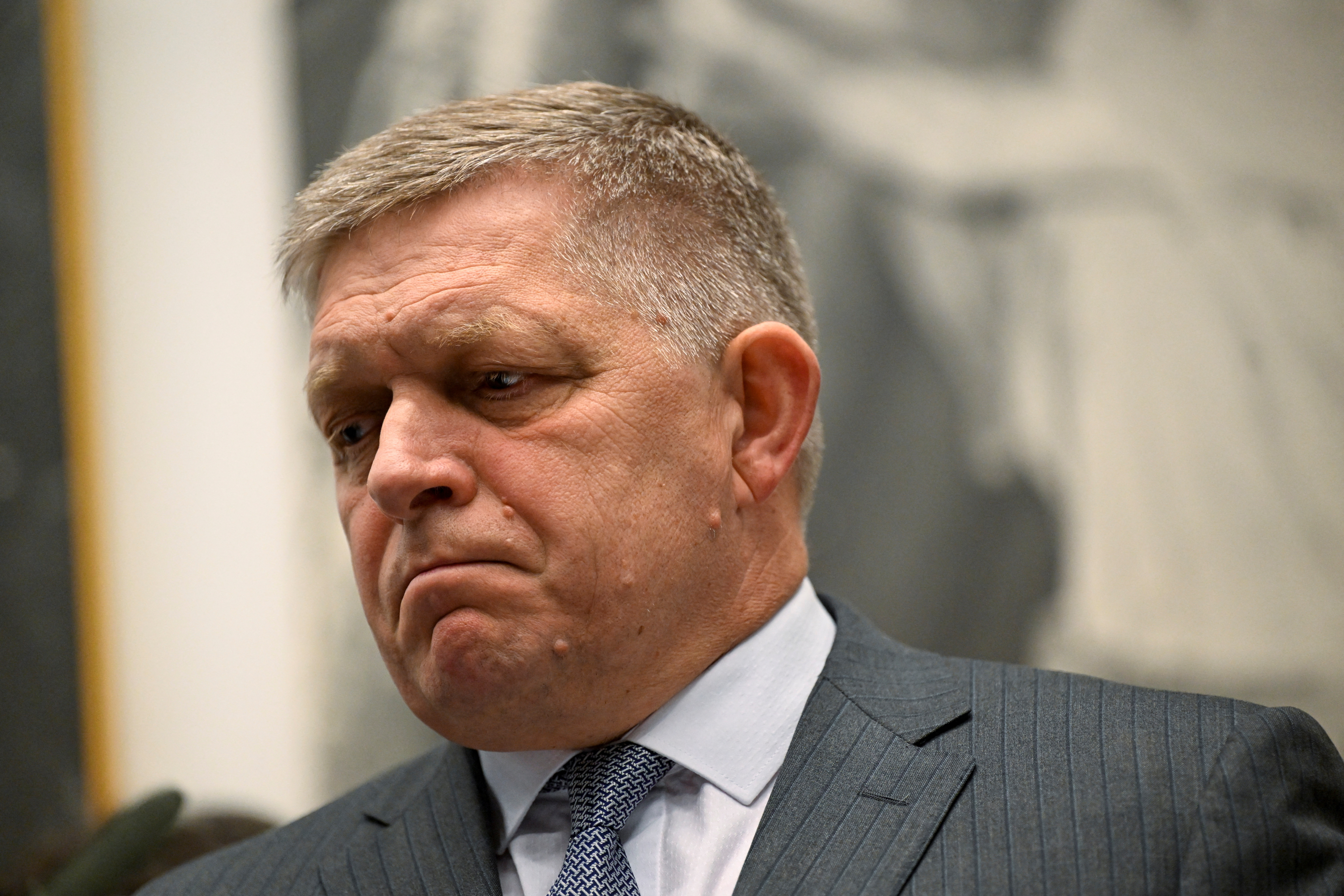 Slovakia's PM Fico marks the anniversary of his attempted assassination, in Handlova