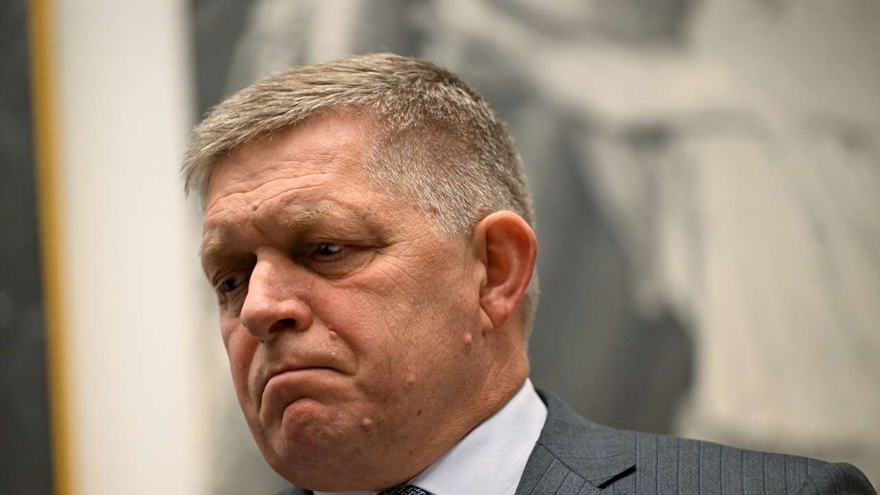 Slovakia's PM Fico marks the anniversary of his attempted assassination, in Handlova