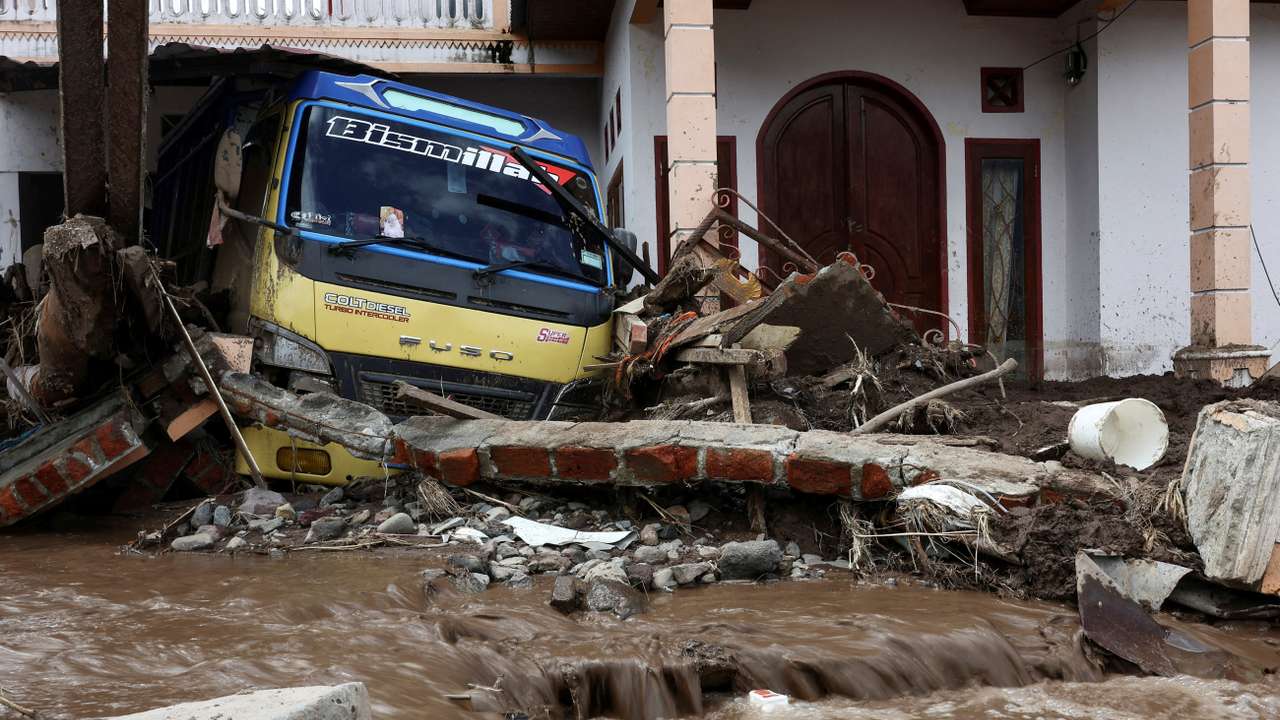 FILE PHOTO: Aftermath of deadly landslides in Malalak, Indonesia