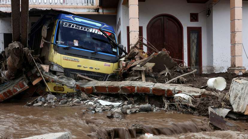 FILE PHOTO: Aftermath of deadly landslides in Malalak, Indonesia