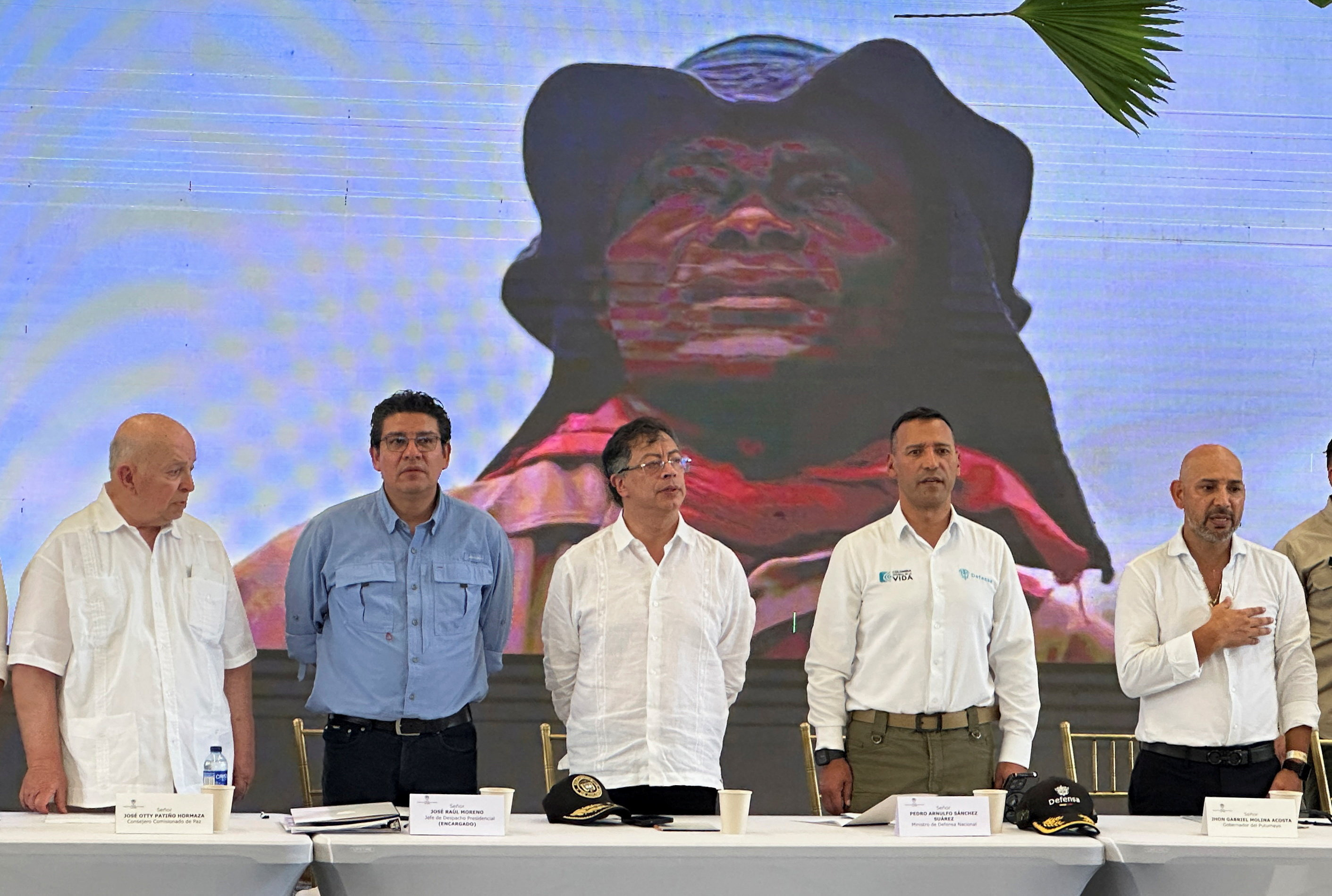 Event marking the start of the destruction of war material handed over by the National Bolivarian Army Coordinator (CNEB) in Puerto Asis