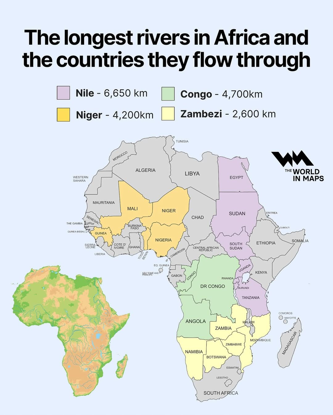 Africa’s longest rivers reveal a continent shaped and challenged by water