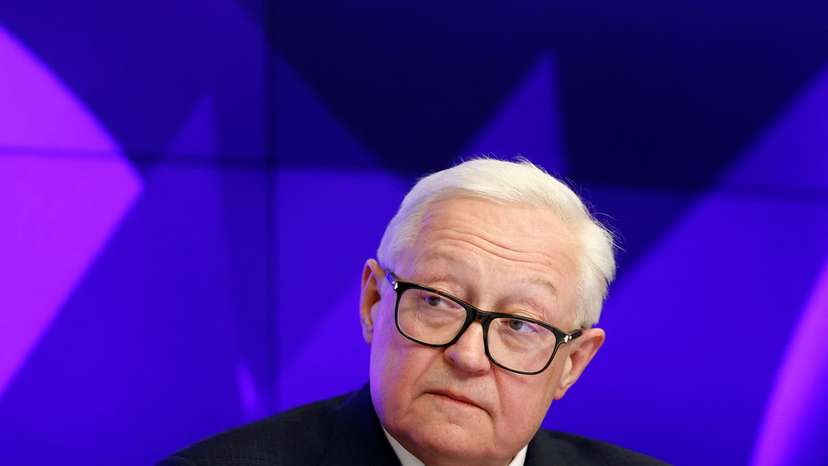 Russia's Deputy Foreign Minister Sergei Ryabkov holds a press conference in Moscow