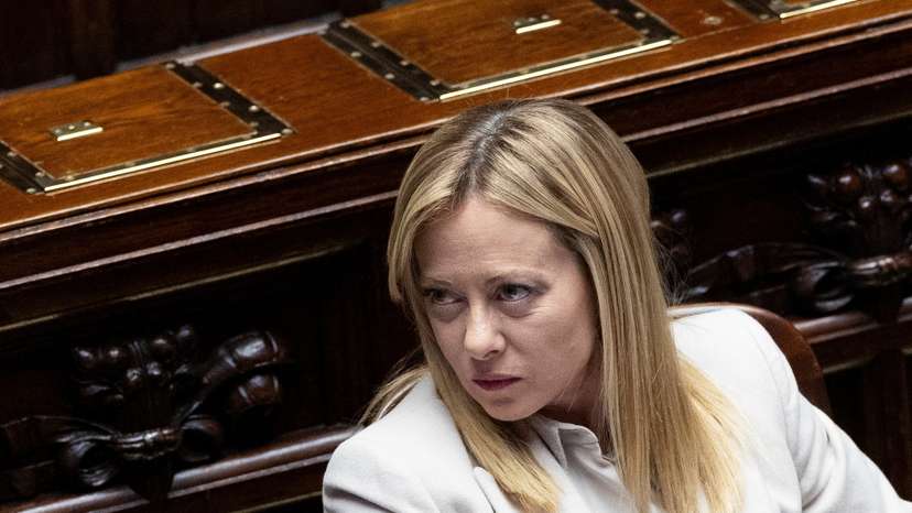 Italy's PM Meloni at the lower house of the Parliament in Rome, ahead of a European Council in Brussels