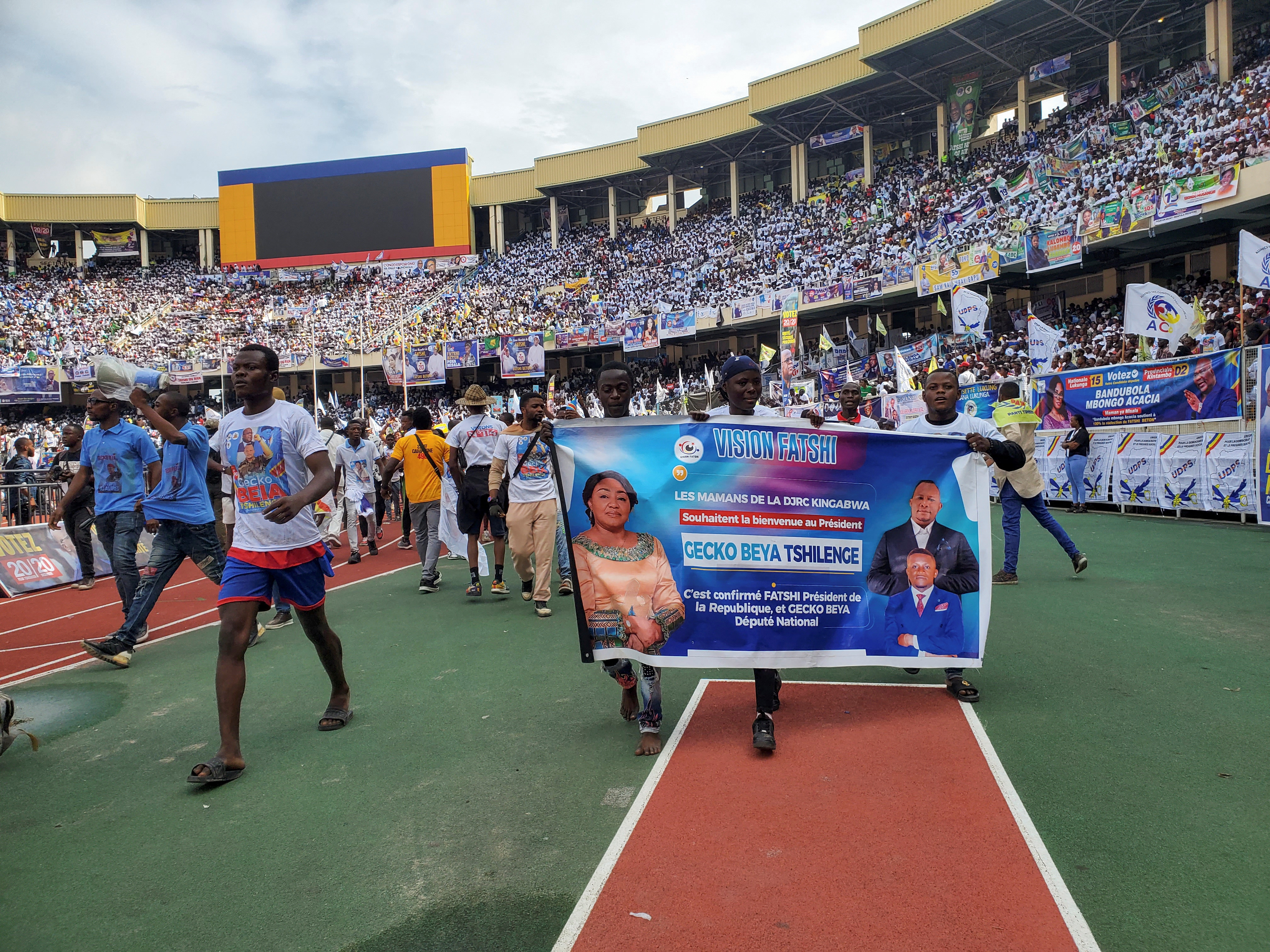 Congolese president Tshisekedi launches electoral campaign with Kinshasa rally