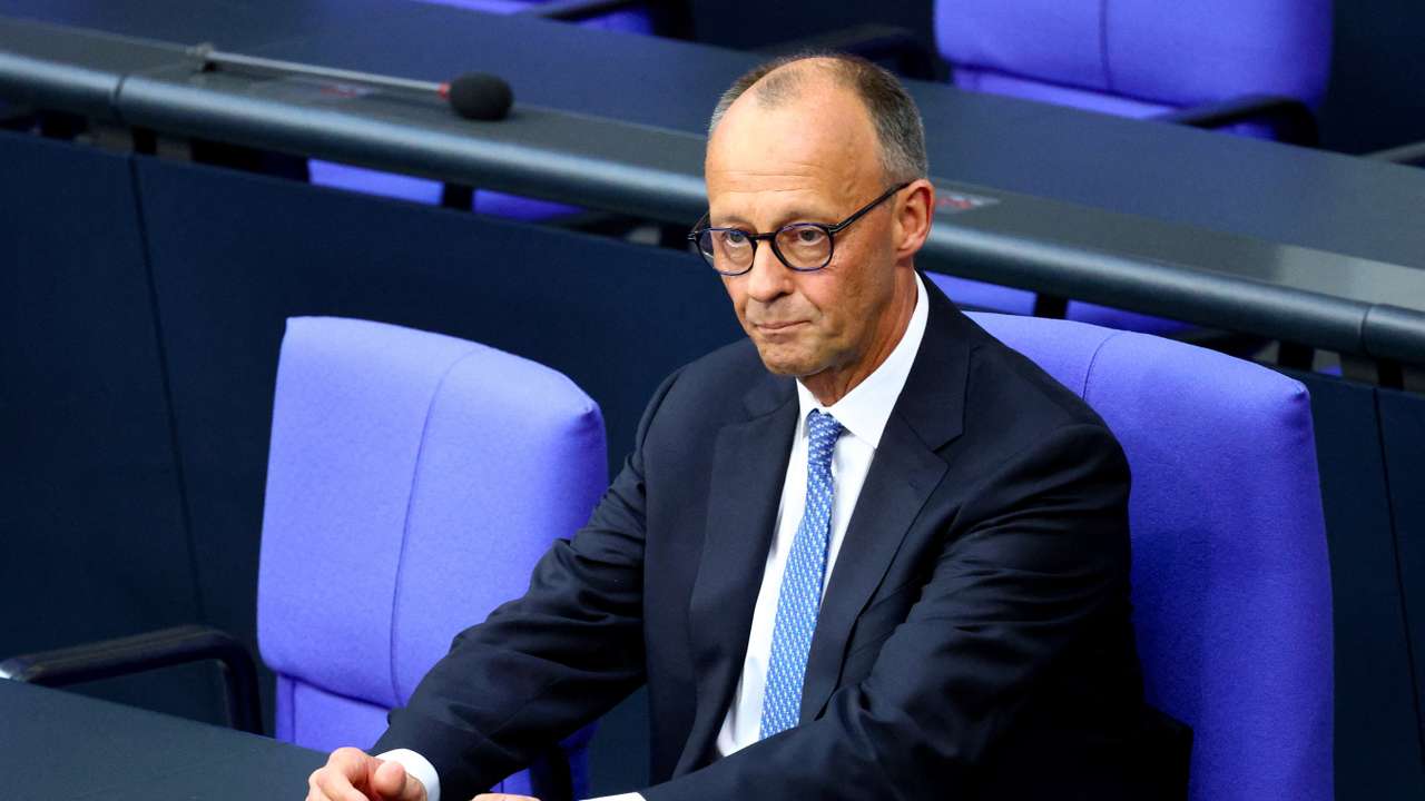Friedrich Merz of the Christian Democratic Union (CDU) is sworn in as the new German Chancellor, in Berlin