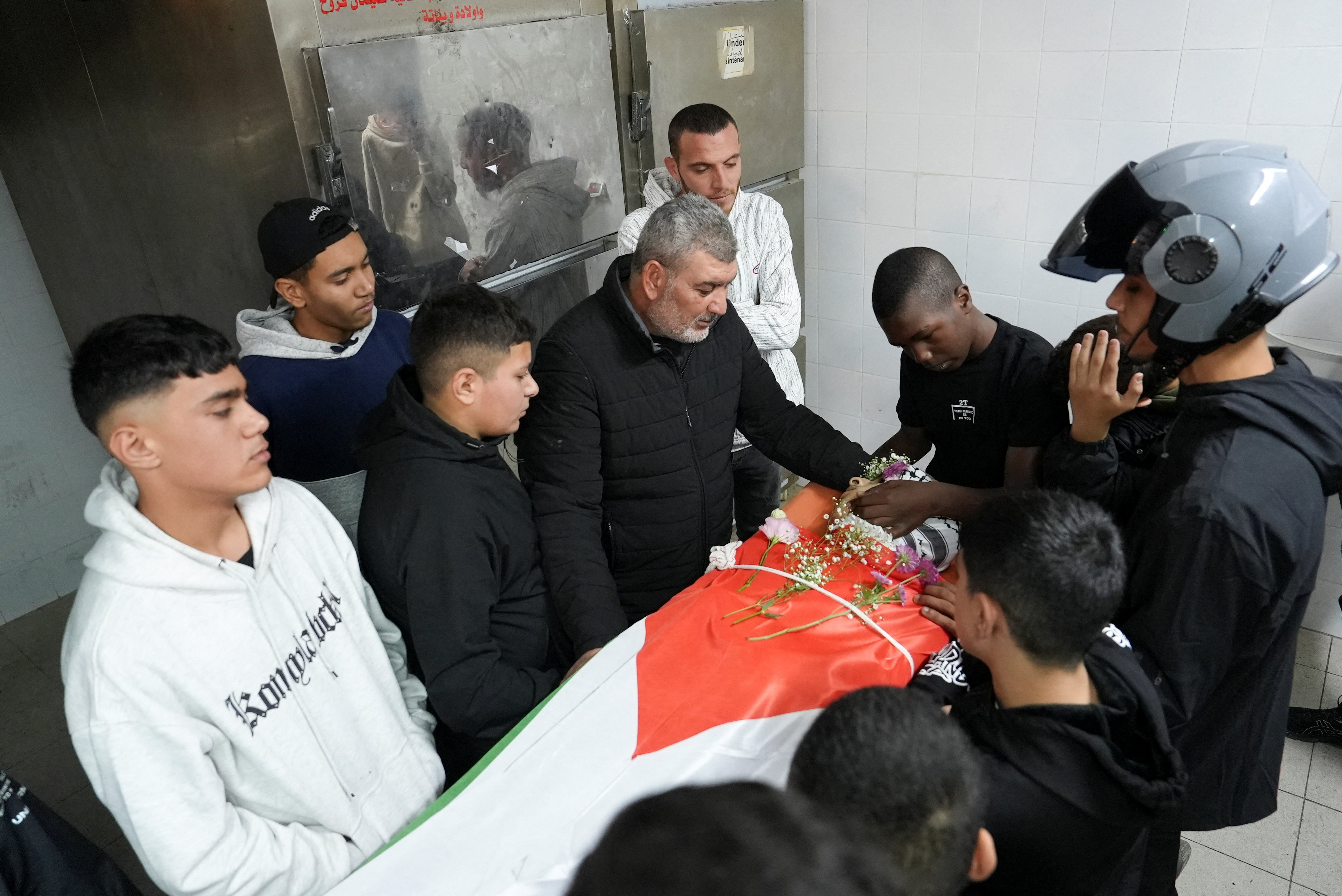 Funeral of two Palestinians killed by Israeli forces during a raid, in Ramallah