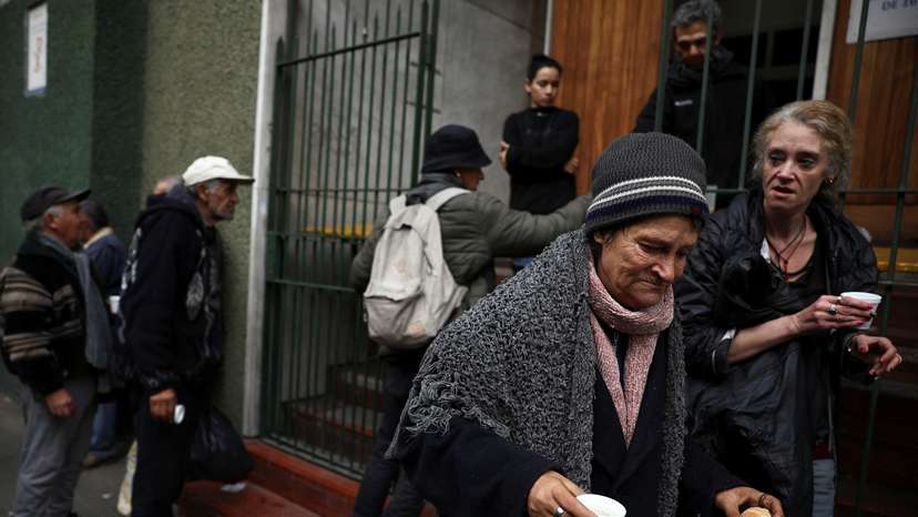 Sleeping rough and soup kitchens: Milei cuts hurt poor Argentines as winter sets in