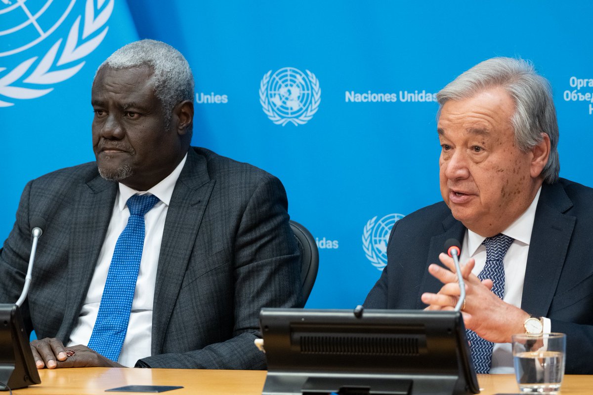 Faki Mahamat and António Guterres
