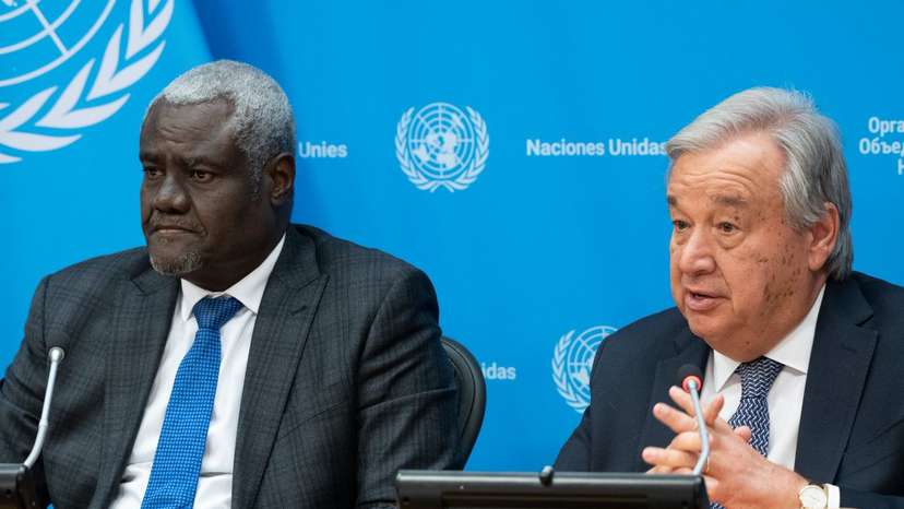 Faki Mahamat and António Guterres
