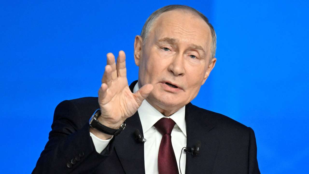 Russian President Putin holds the annual press conference in Moscow