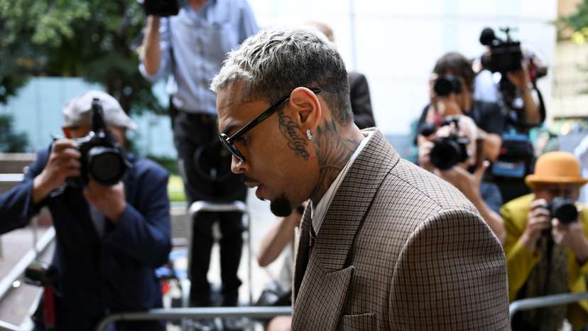 U.S. singer Chris Brown appears at Southwark Crown Court in London