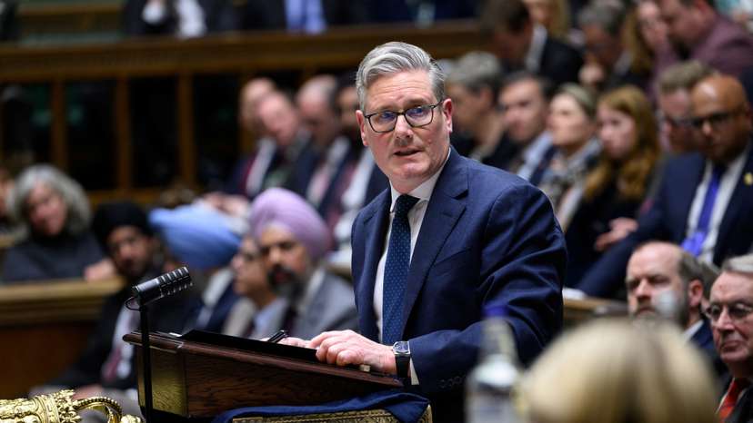 Britain's Prime Minister Starmer makes statement in House of Commons on Iran, in London