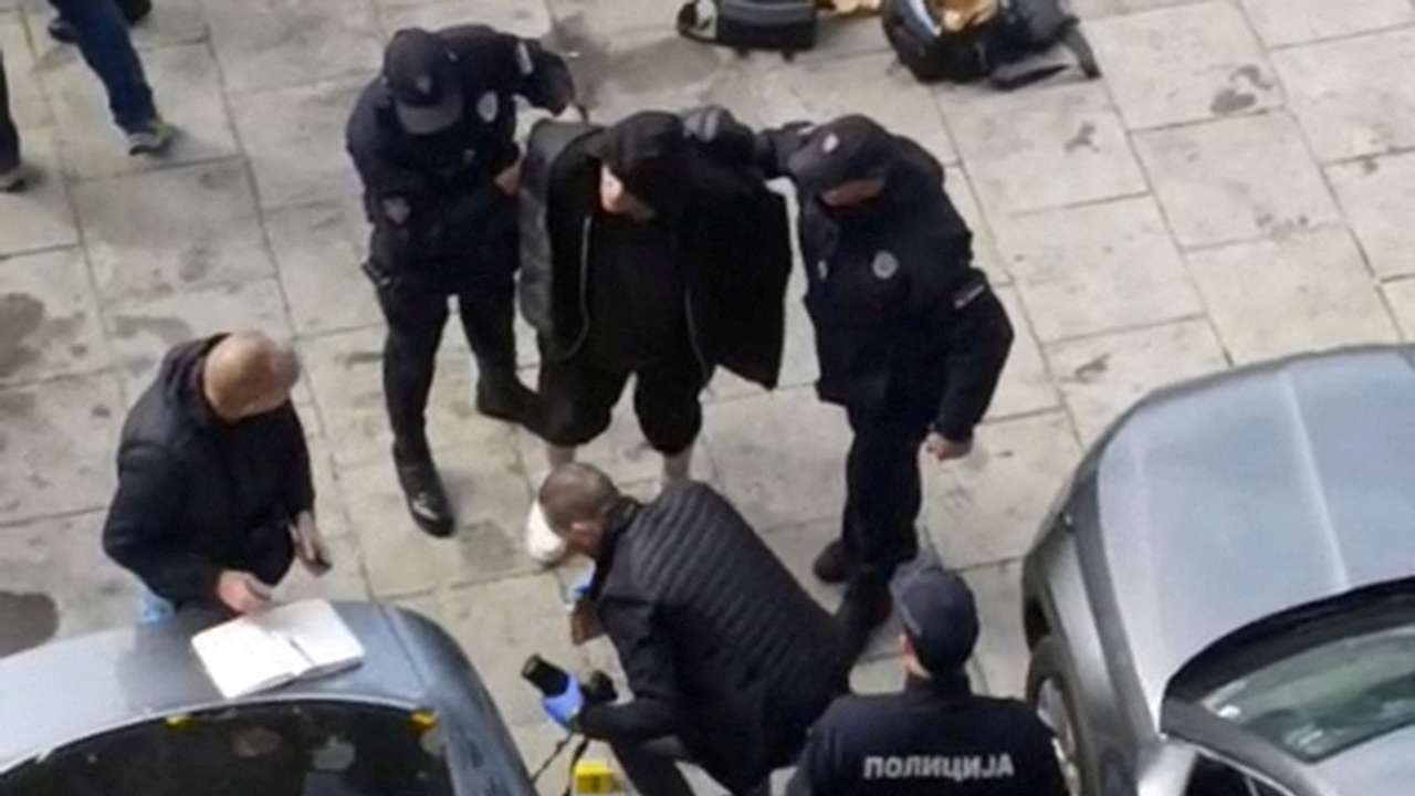 Shots fired outside Serbian parliament, one man detained, local media report