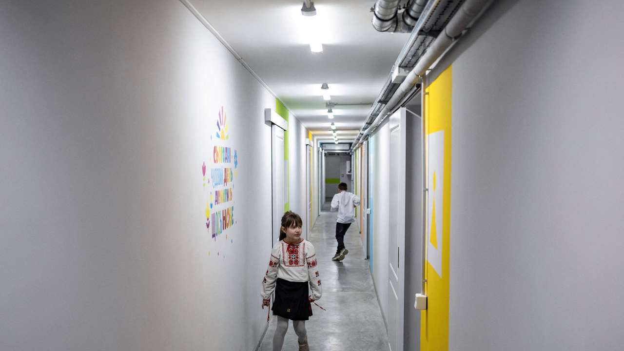 FILE PHOTO: Newly opened underground school in Kharkiv