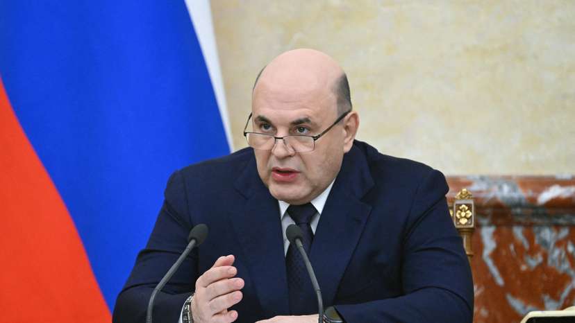 Members of the new Russian government hold a meeting in Moscow