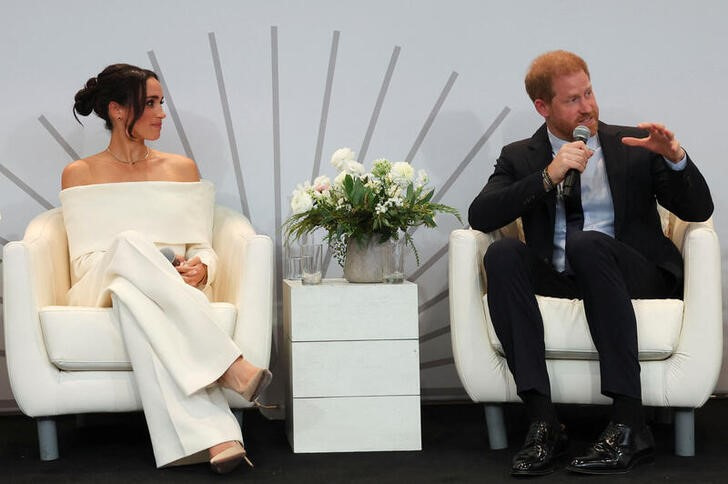 FILE PHOTO: Harry and Meghan attend event marking the World Mental Health Day in New York