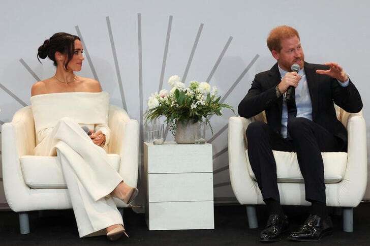 FILE PHOTO: Harry and Meghan attend event marking the World Mental Health Day in New York