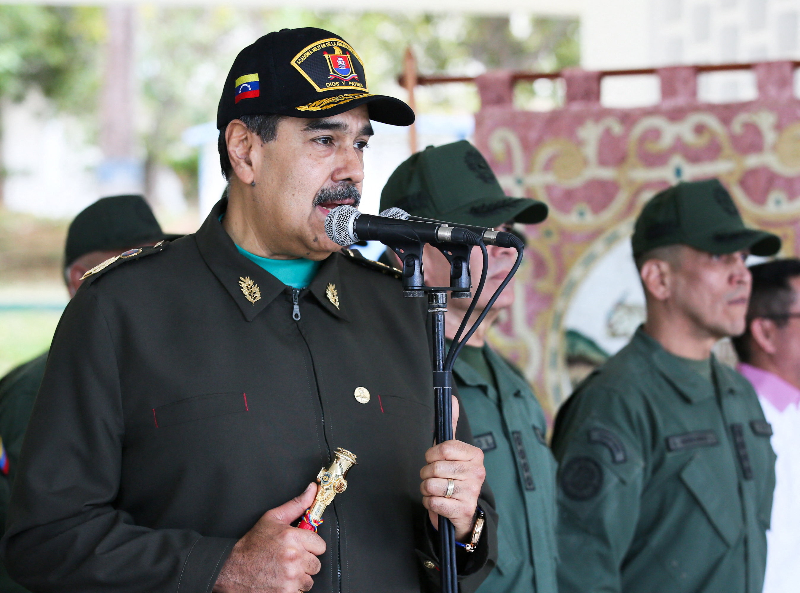 Venezuela’s Maduro attends military event in La Guaira