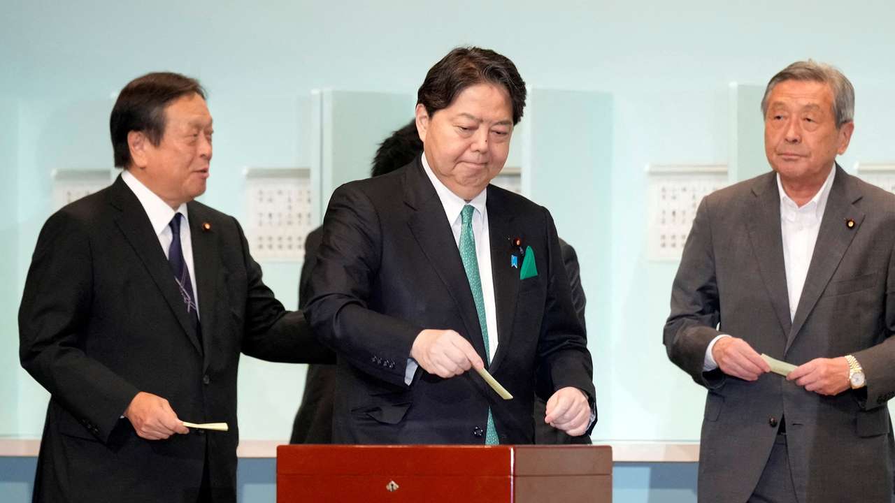 FILE PHOTO: Japan's ruling party LDP holds leadership election