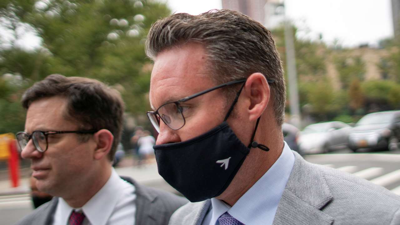 Trevor Milton, founder and former-CEO of Nikola Corp., exits court in New York City