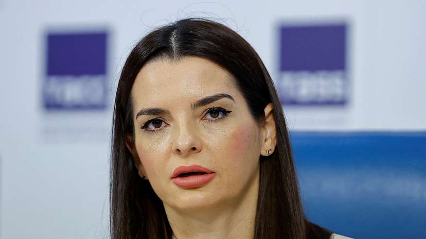 FILE PHOTO: Leader of Moldova's Gagauzia region Gutsul gives a press conference in Moscow