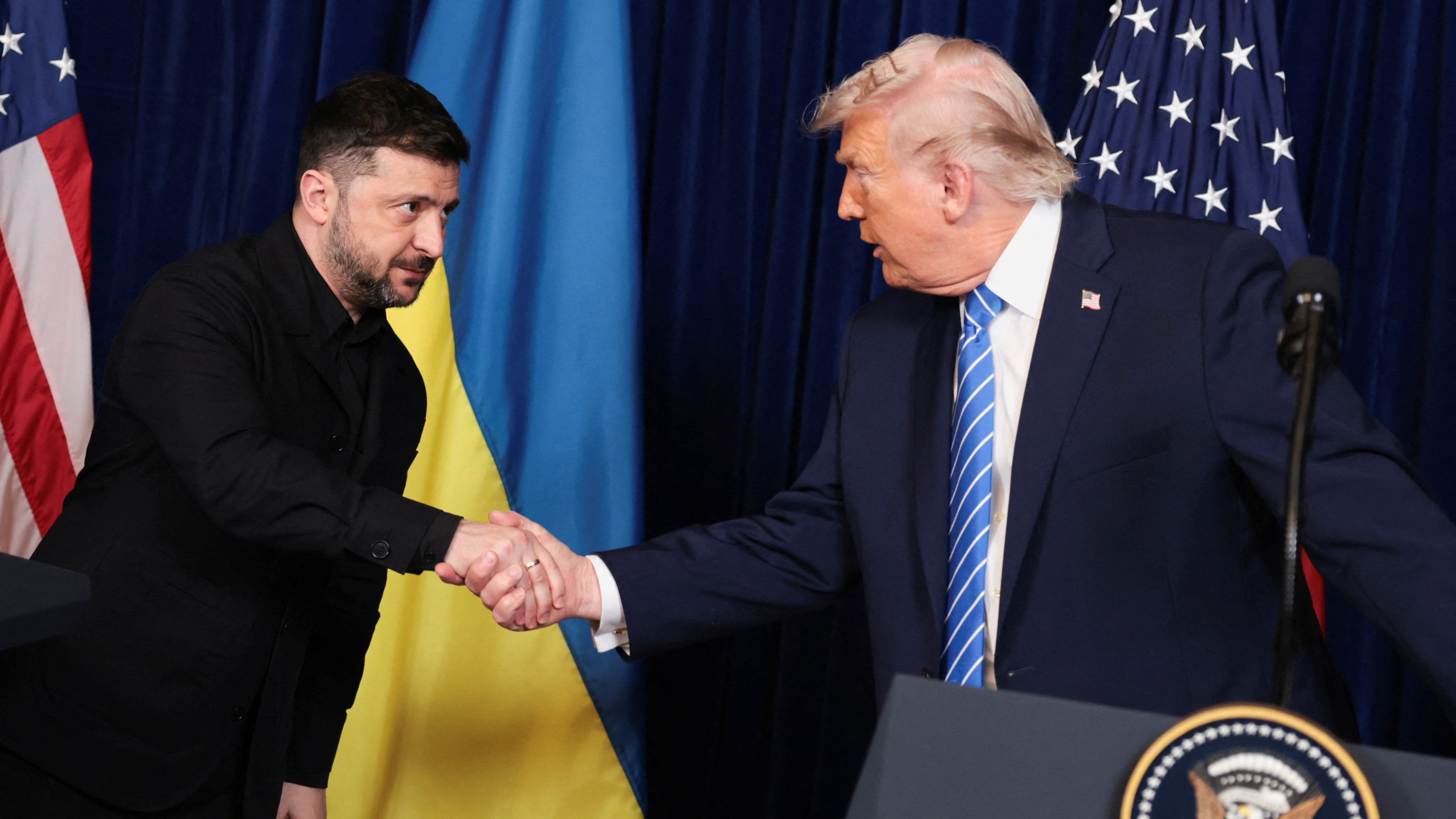 U.S. President Trump meets Ukrainian President Zelenskiy in Florida