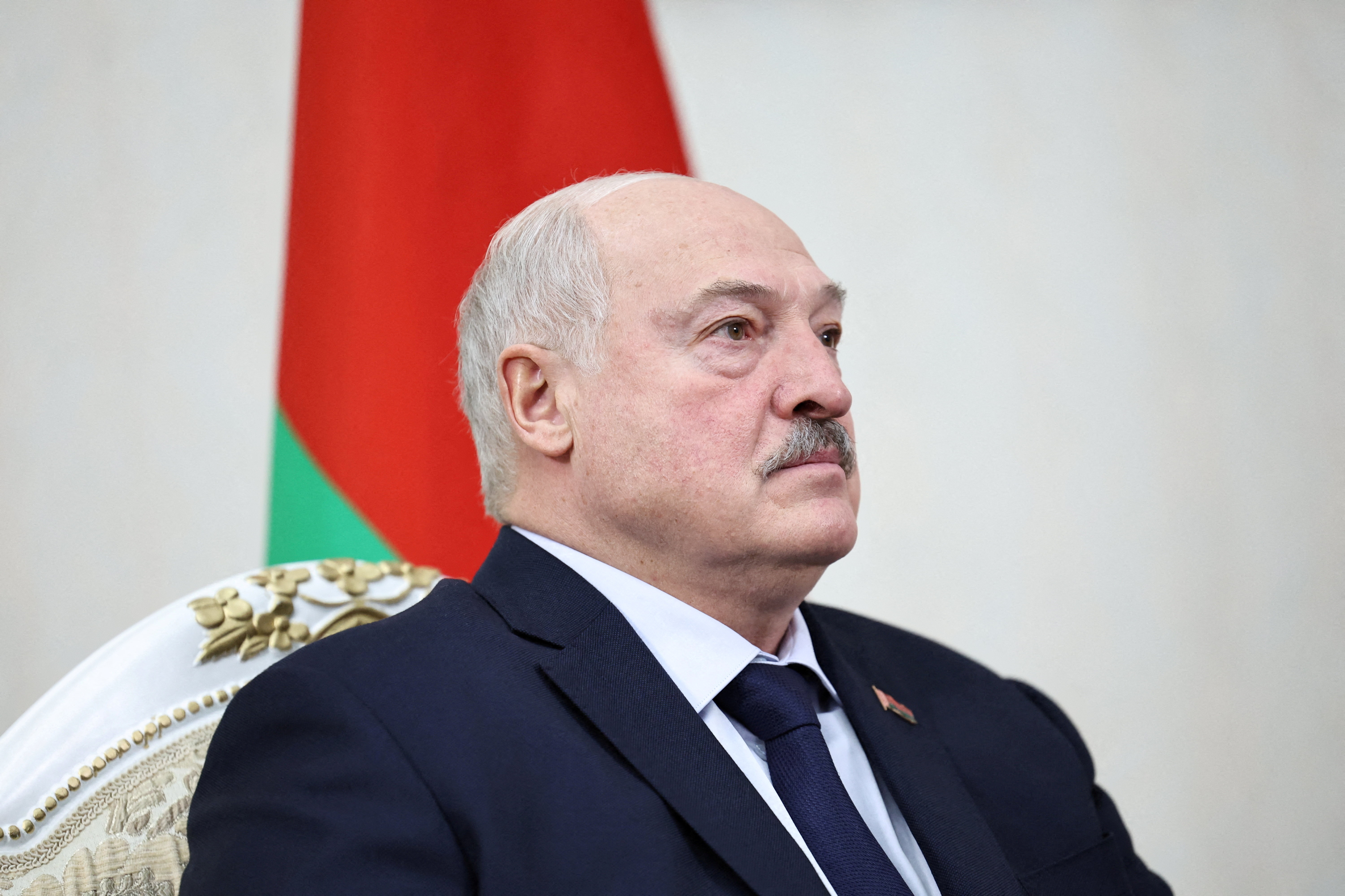 FILE PHOTO: Belarusian President Lukashenko is seen in Kyrgyzstan
