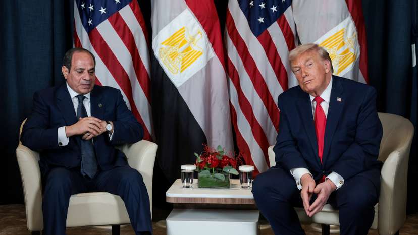 U.S. President Trump holds a bilateral meeting with Egyptian President al-Sisi, at the World Economic Forum in Davos