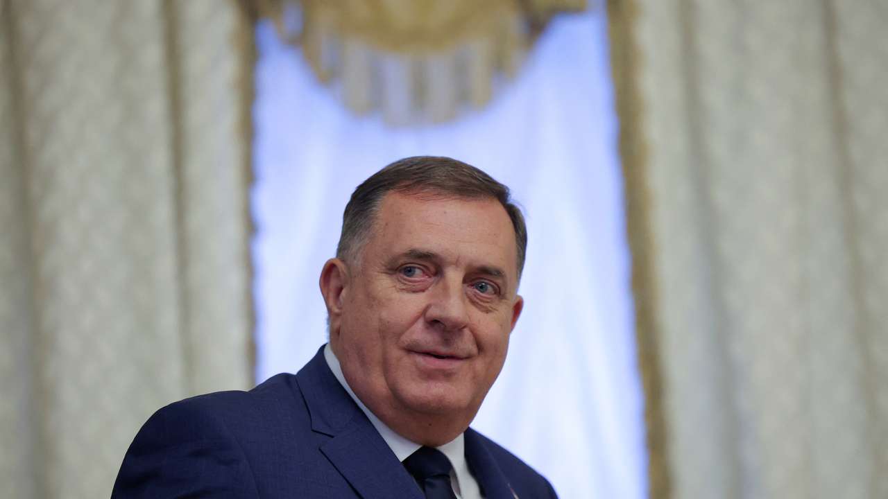 Russia's President Putin and Serb Republic's President Dodik meet in St Petersburg