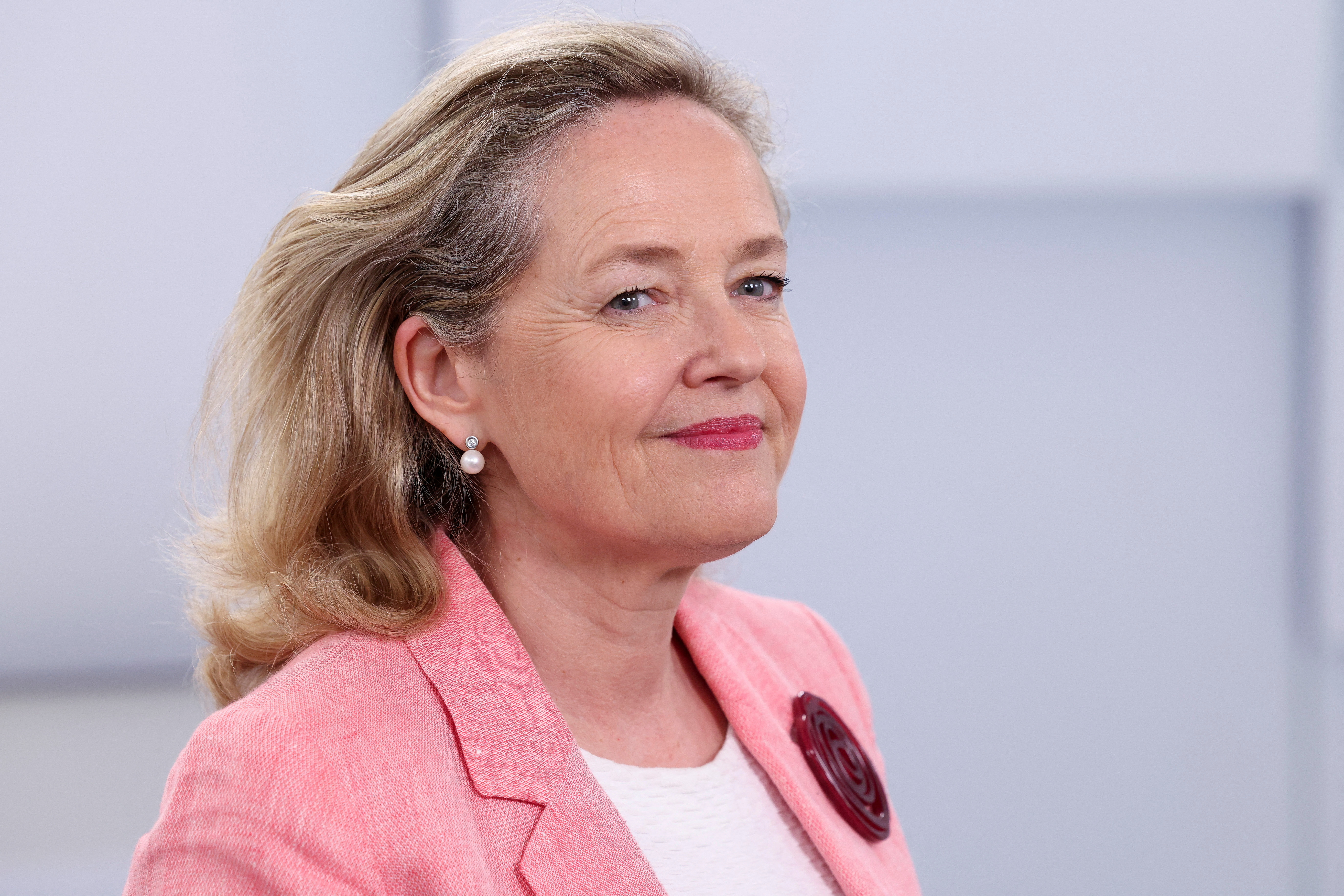 FILE PHOTO: EIB President Nadia Calvino is seen in Spain