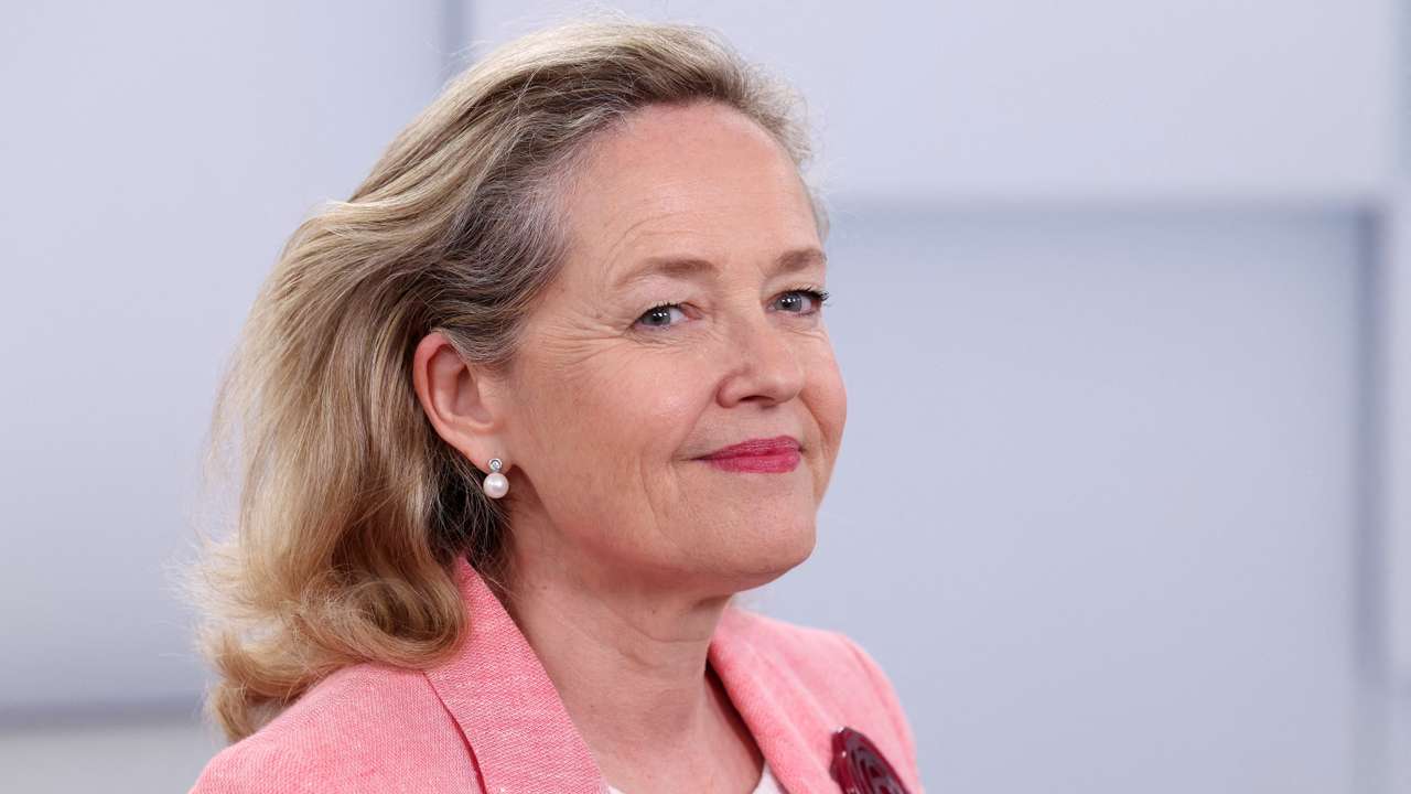 FILE PHOTO: EIB President Nadia Calvino is seen in Spain