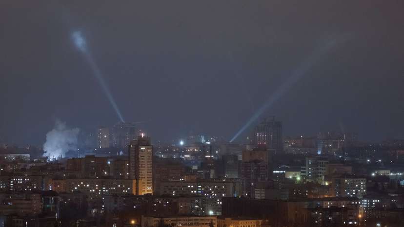 Russian drone strike in Kyiv