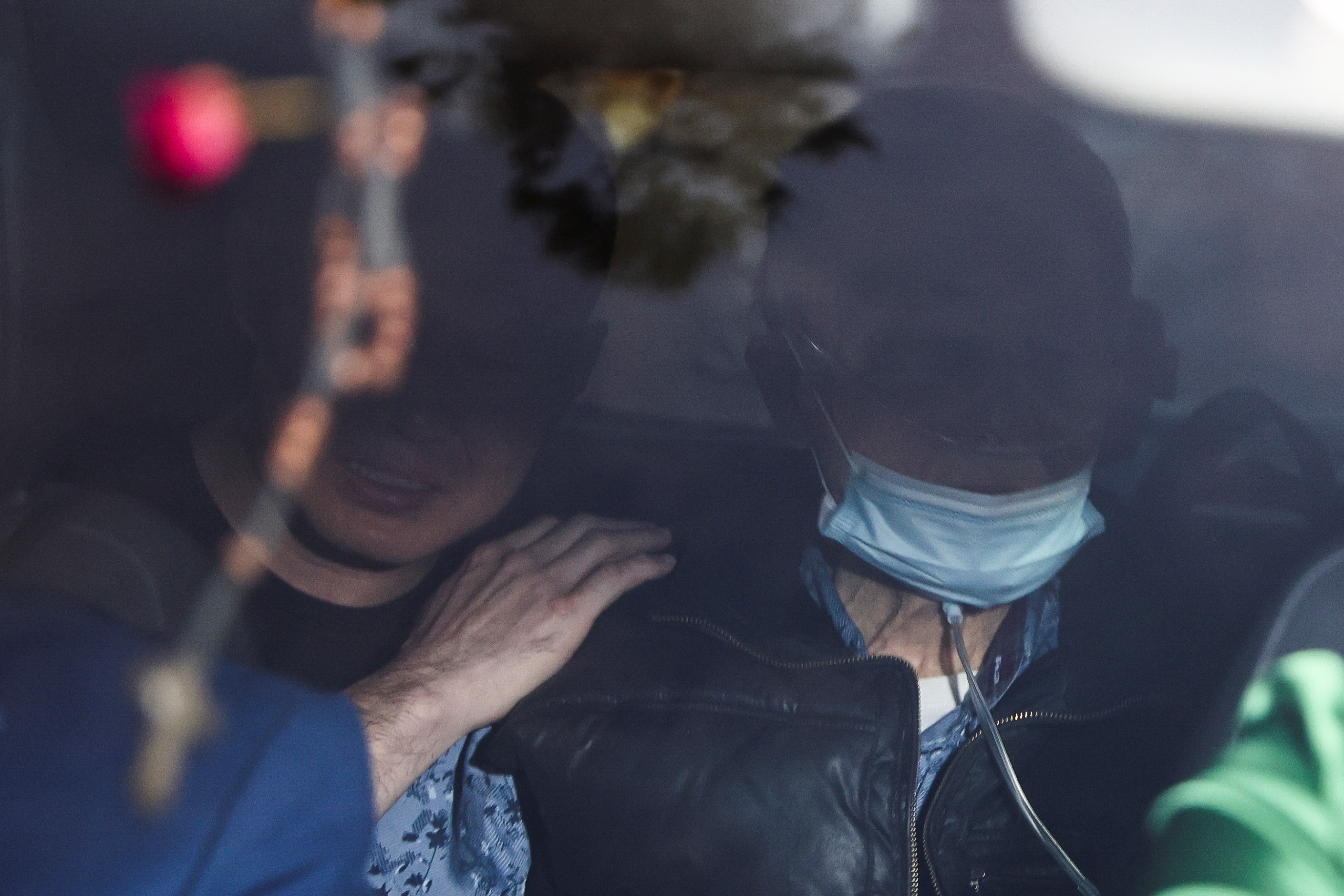 Peru's former President Alberto Fujimori leaves prison after a constitutional court ordered his release, in Lima