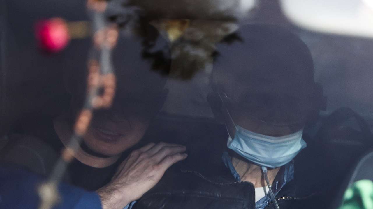 Peru's former President Alberto Fujimori leaves prison after a constitutional court ordered his release, in Lima