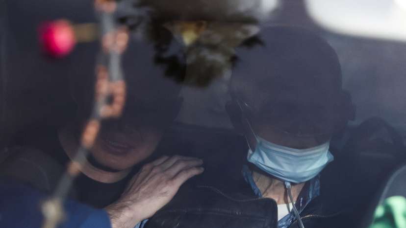 Peru's former President Alberto Fujimori leaves prison after a constitutional court ordered his release, in Lima
