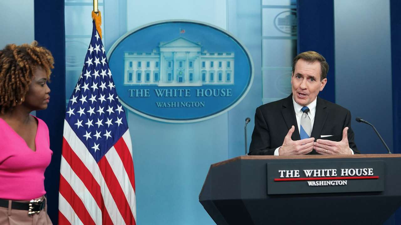 Press briefing at the White House in Washington