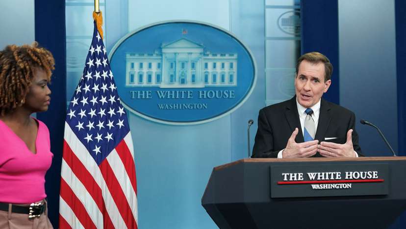Press briefing at the White House in Washington