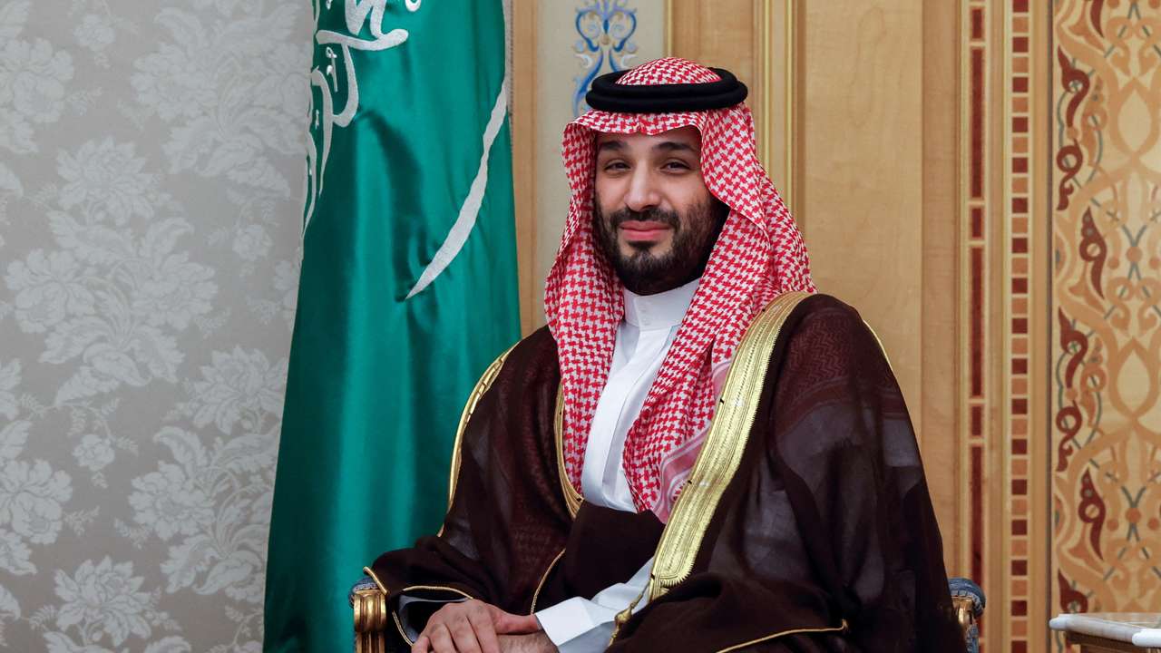 FILE PHOTO: U.S. Secretary of State Blinken meets with Saudi Crown Prince and Prime Minister Mohammed bin Salman in Riyadh