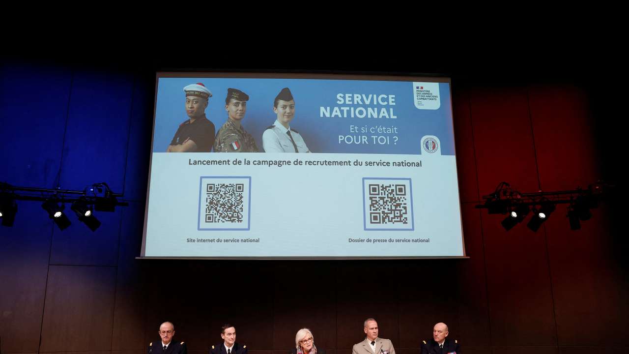 The French government and the French Army launch the recruitment campaign for French national service