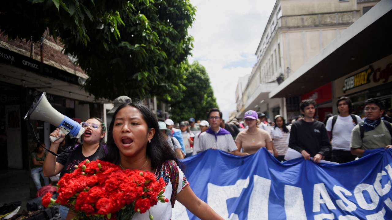 FILE PHOTO: March in support of democracy in Guatemala City