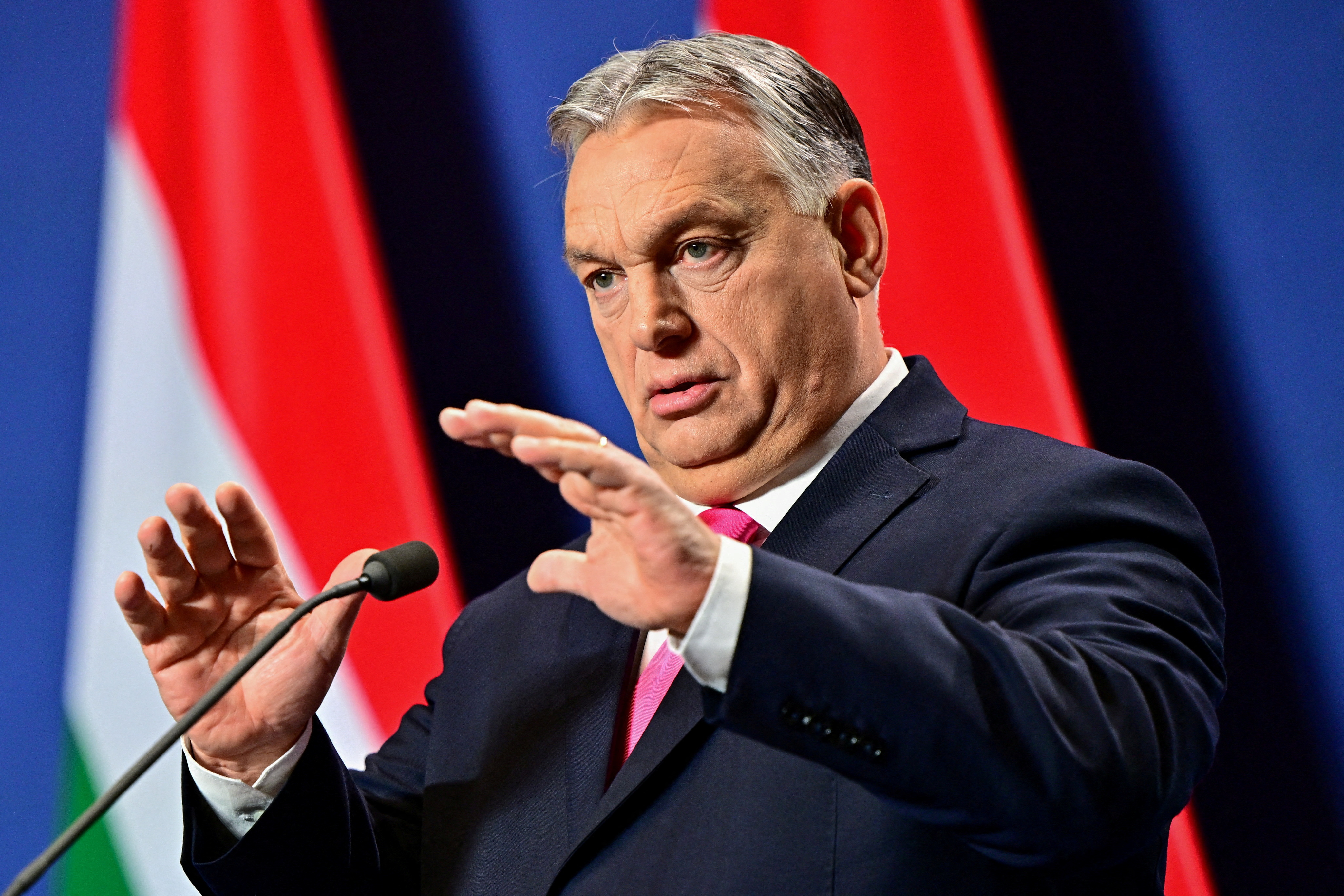 FILE PHOTO: Hungarian PM Orban holds an annual international media briefing, in Budapest