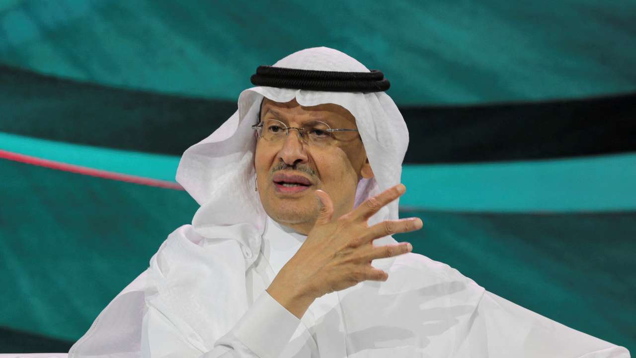 FILE PHOTO: Saudi Arabia's Minister of Energy Prince Abdulaziz bin Salman Al-Saud speaks during 10th Arab-China Business Conference in Riyadh, Saudi Arabia